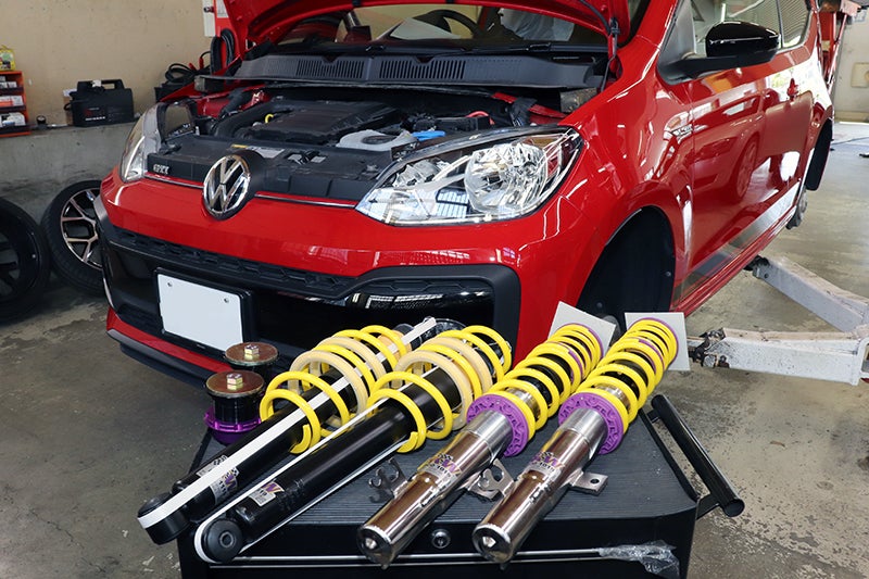 VW UP! GTI／KW Coilovers Version-1 取付け！ | 札幌のVW・Audi・欧州