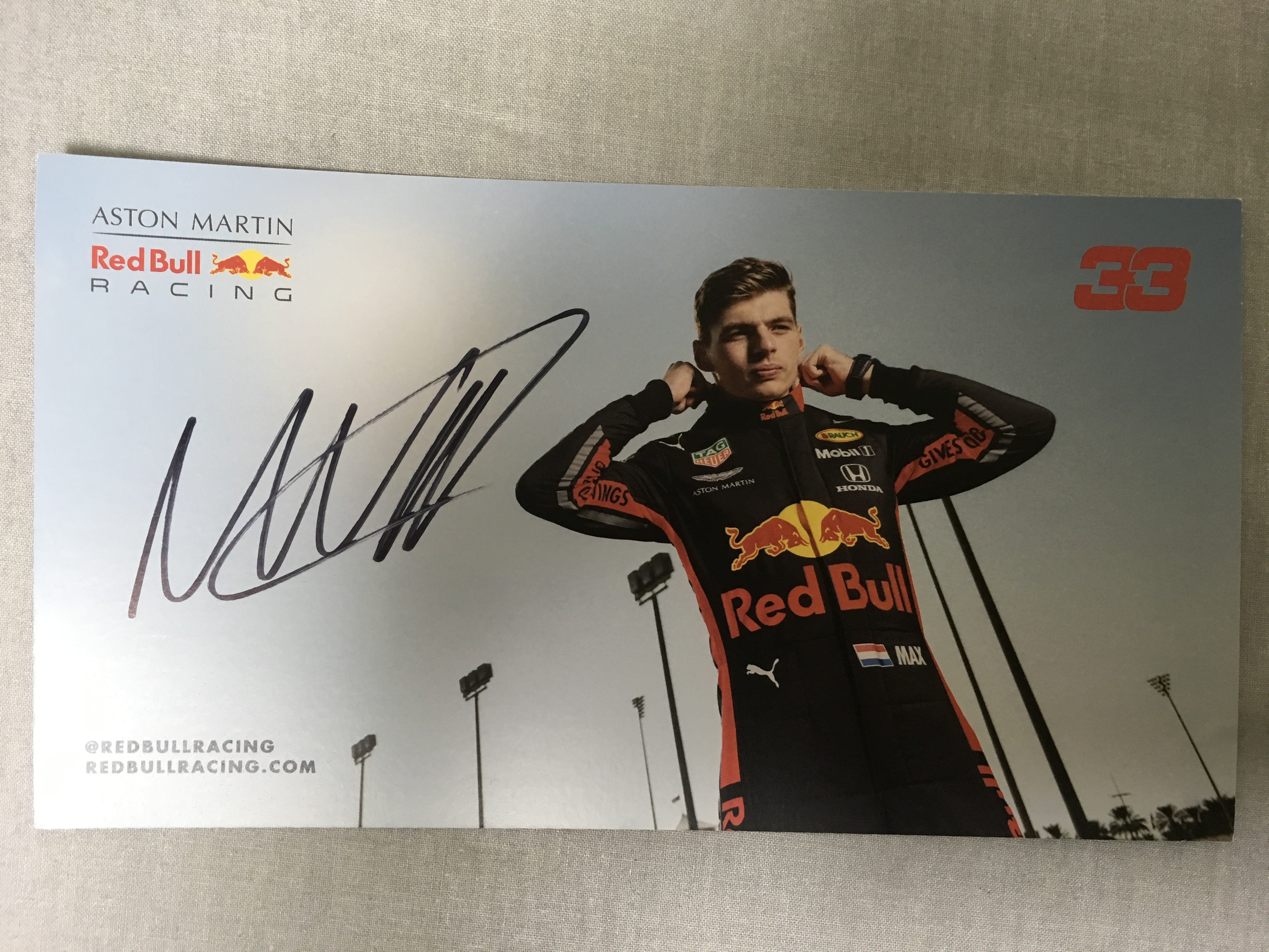マックス・フェルスタッペン サイン入り写真 33 マックス