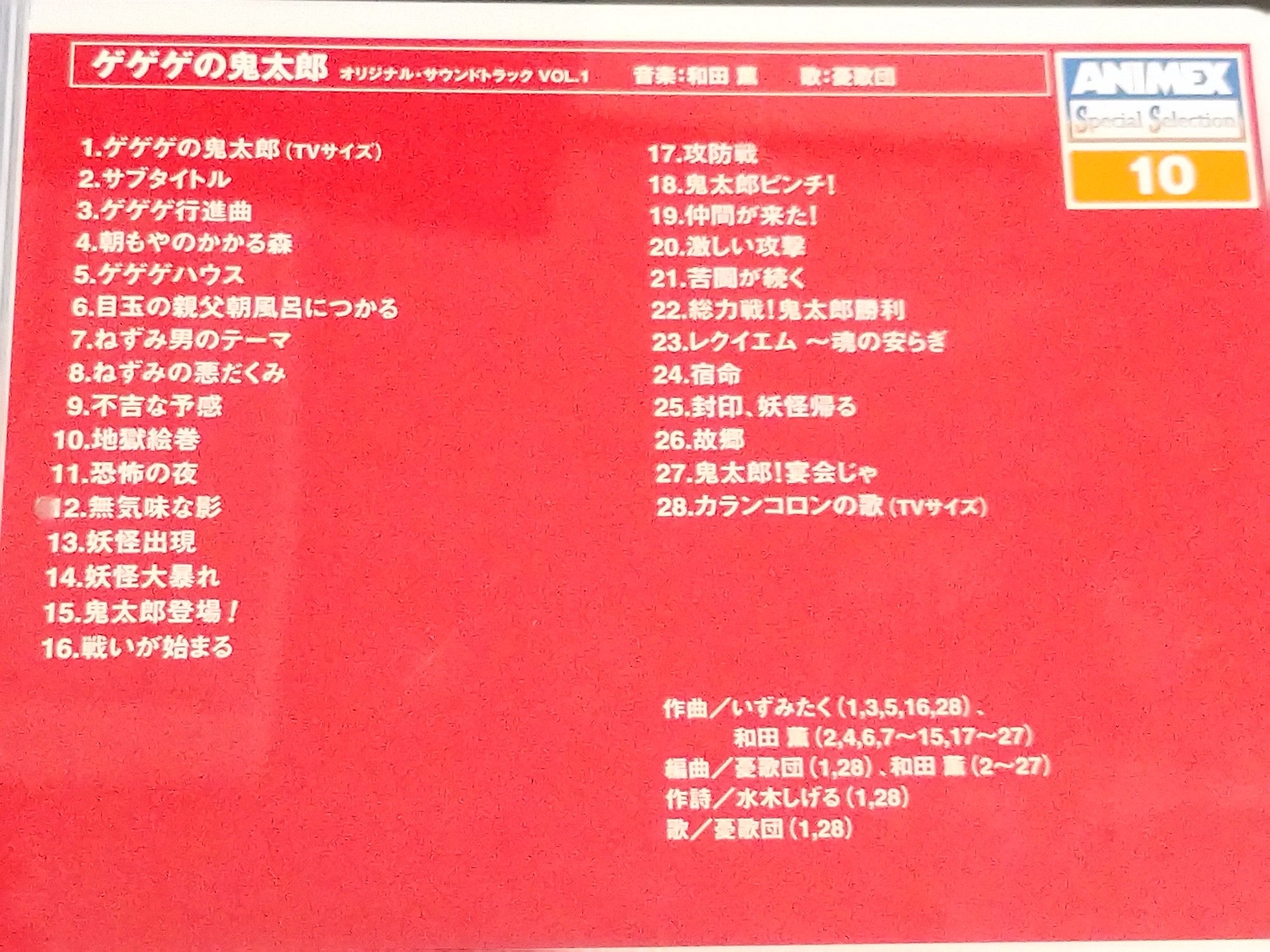 サウンドトラック購入記念独り言！ 第4話 ゲゲゲの鬼太郎 第4期