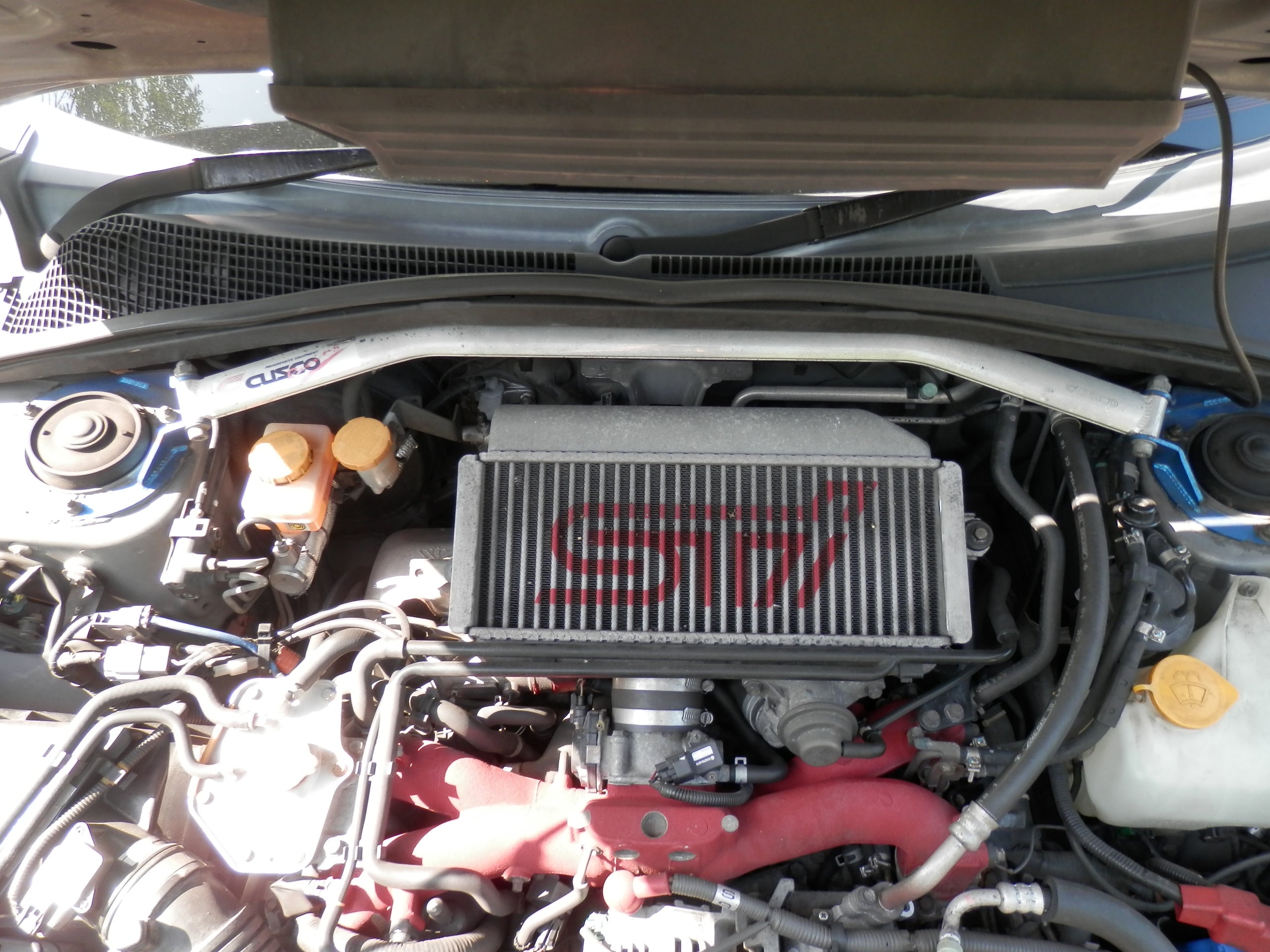 フォレスターSTi】GDBインタークーラー加工・流用・取り付け【SG9