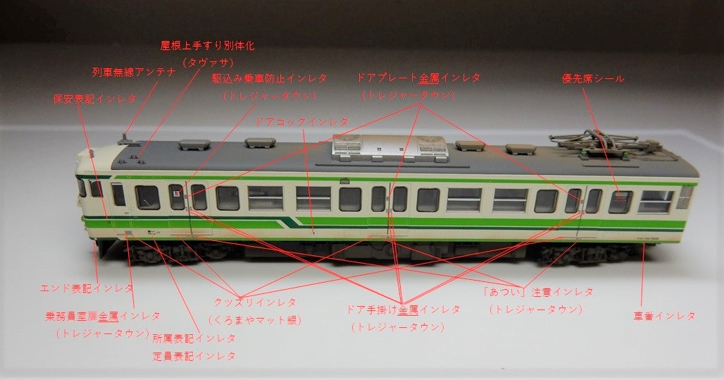 TOMIX 98033 115系1000番台2次新潟色 精密加工改造 新潟車両センターS6