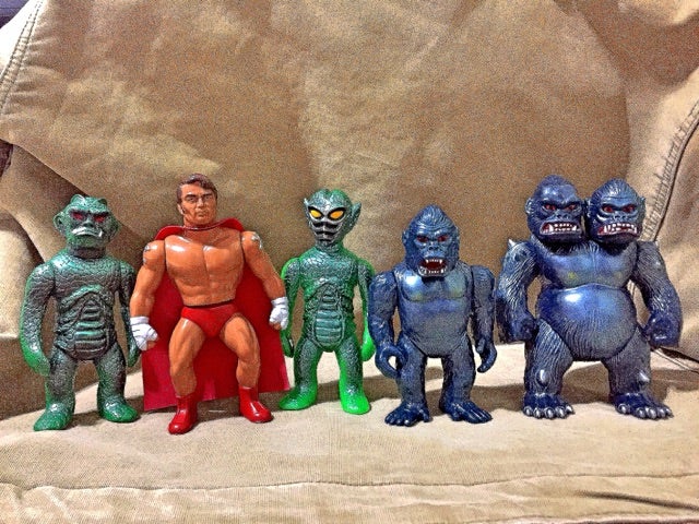 HS=廣田彩玩所製 ミドルサイズのソフビ達 | 怪獣玩具とカタナとキング