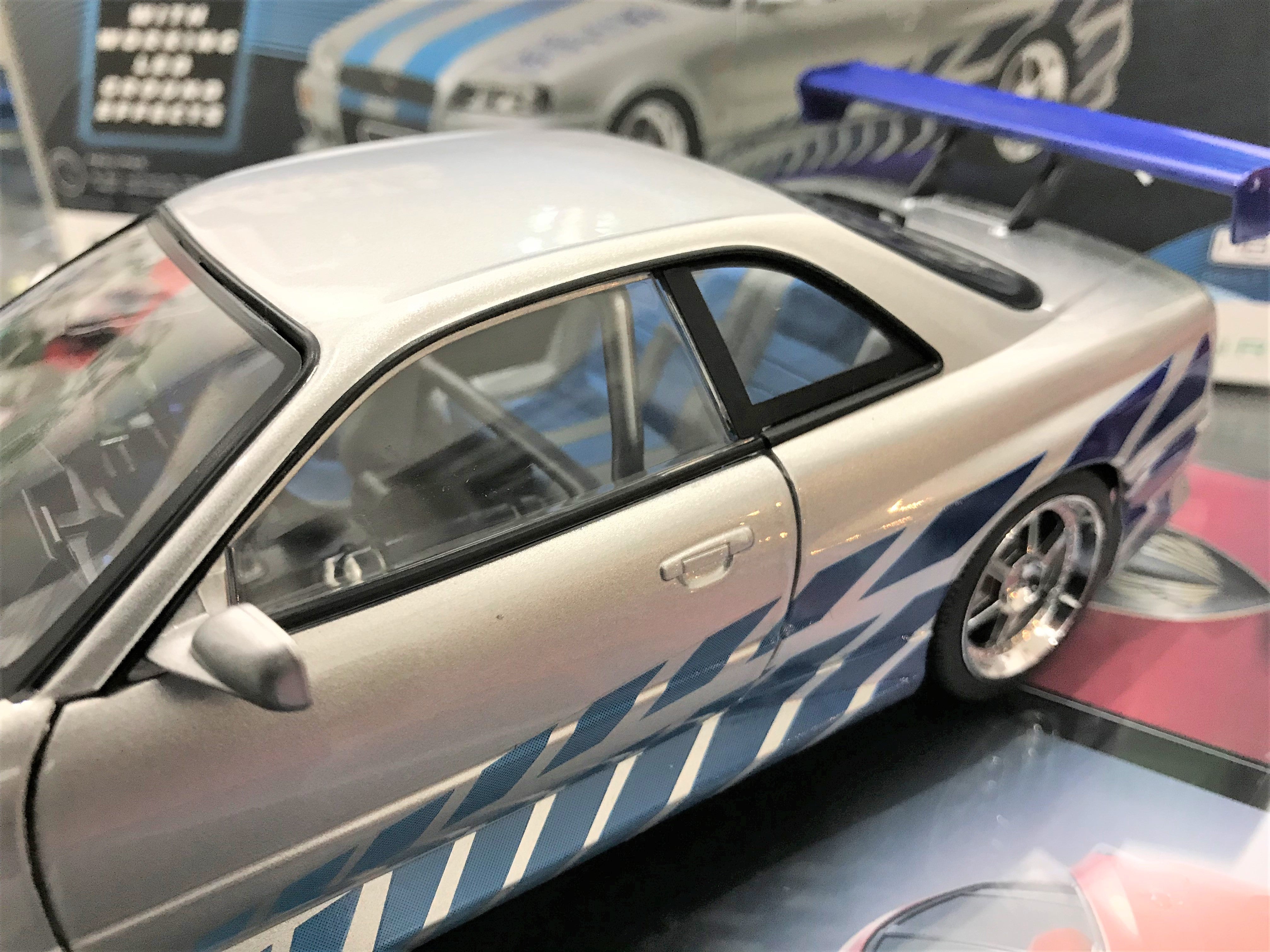 グリーンライト】ワイスピ 1999y R34 スカイライン GT-R 1/18 ネオン