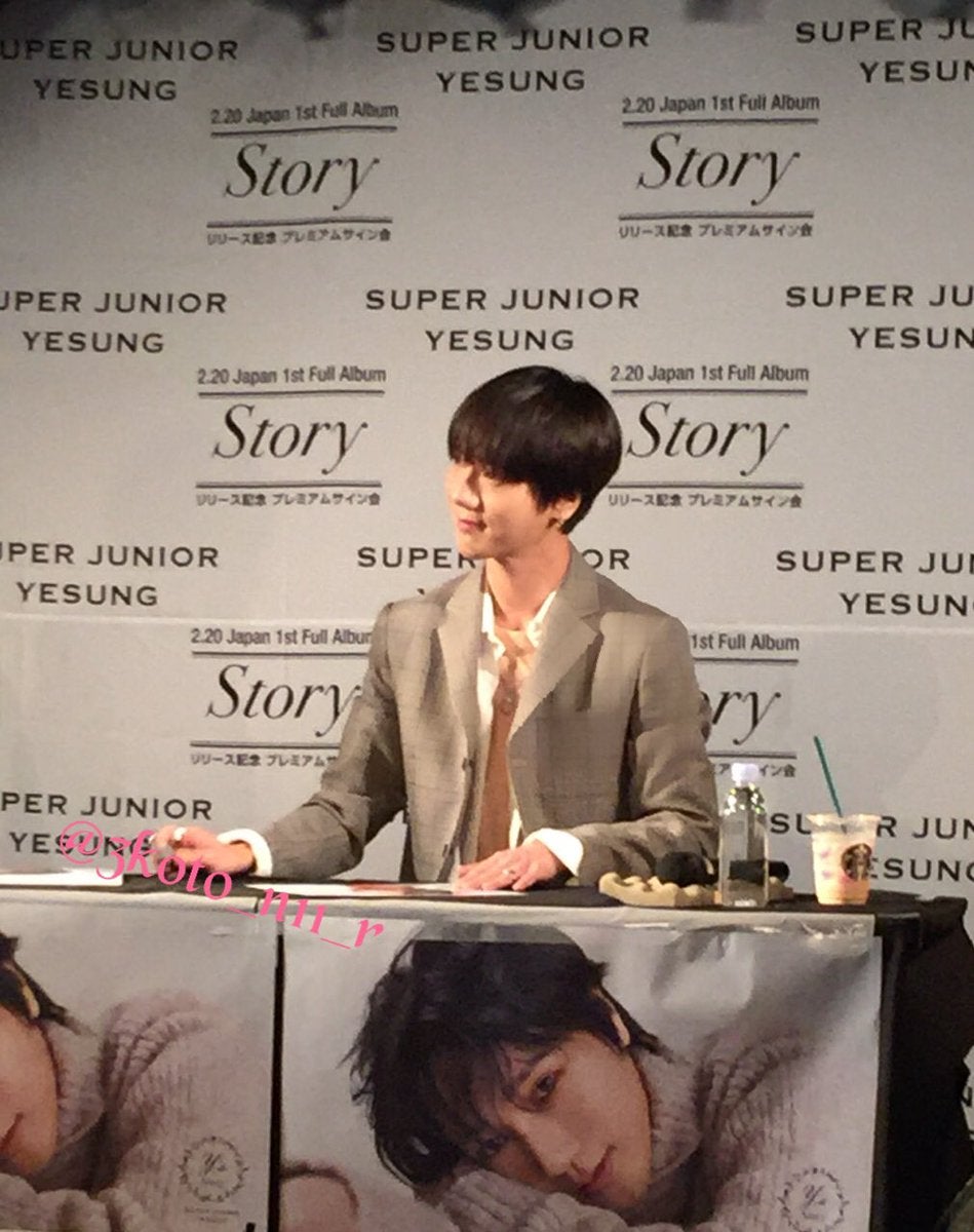 イェソン、サイン会 in大阪で、突然、フォトタイムスタート!!!!そして