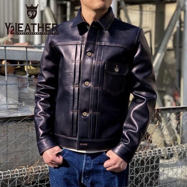 入荷！！Y'2 LEATHER インディゴホース 1st TYPE Gジャン | CELLULOID