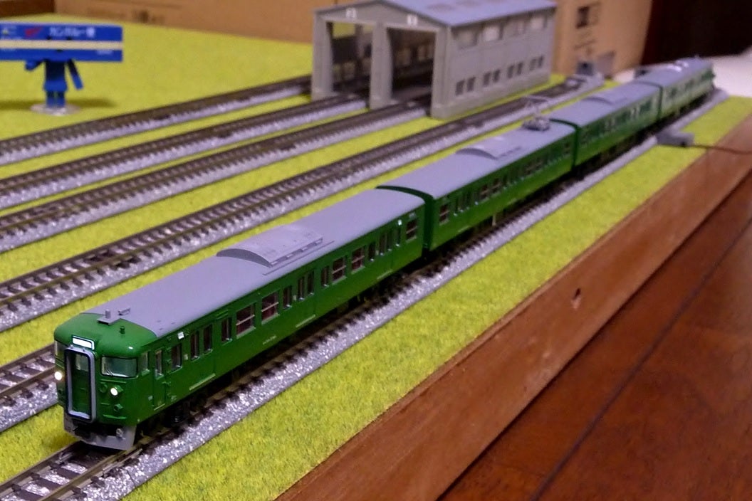 マイクロエース 113系-7700 30N更新車・抹茶色 4両セット入線