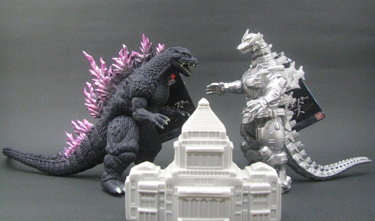 ゴジラ2004ソフビ HMV限定版 ゴジラXモスラXメカゴジラ版ソフビ ゴジラ