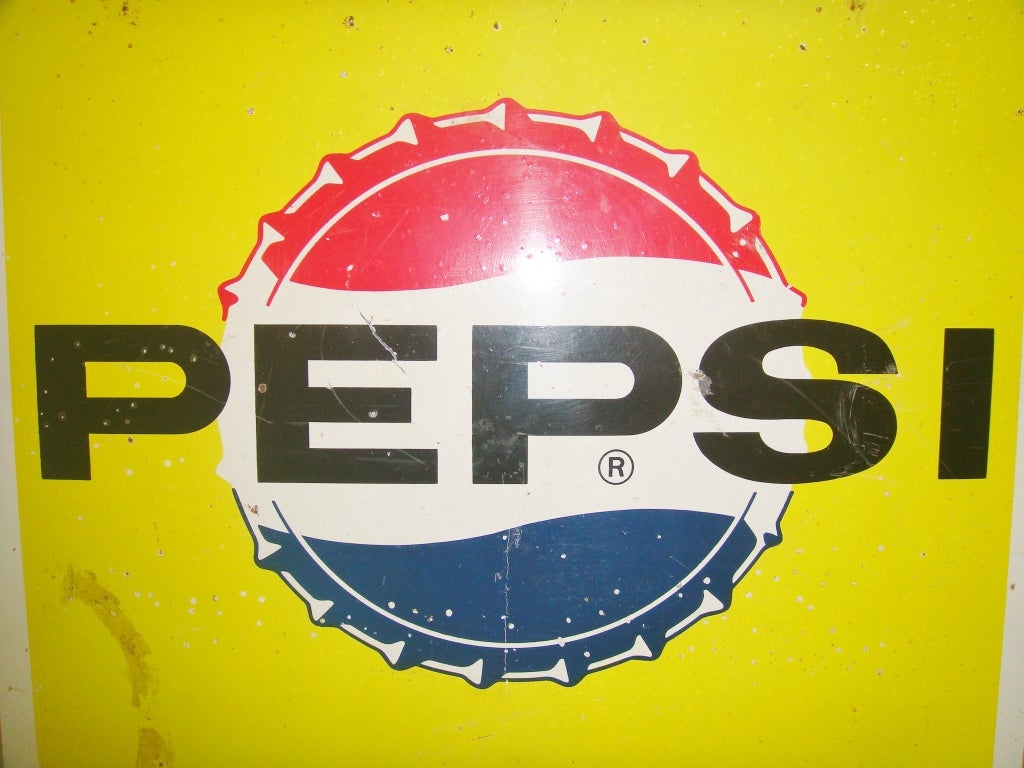 ホーロー看板「日本ペプシコーラ PEPSI」 | 時代屋ちとせあめ