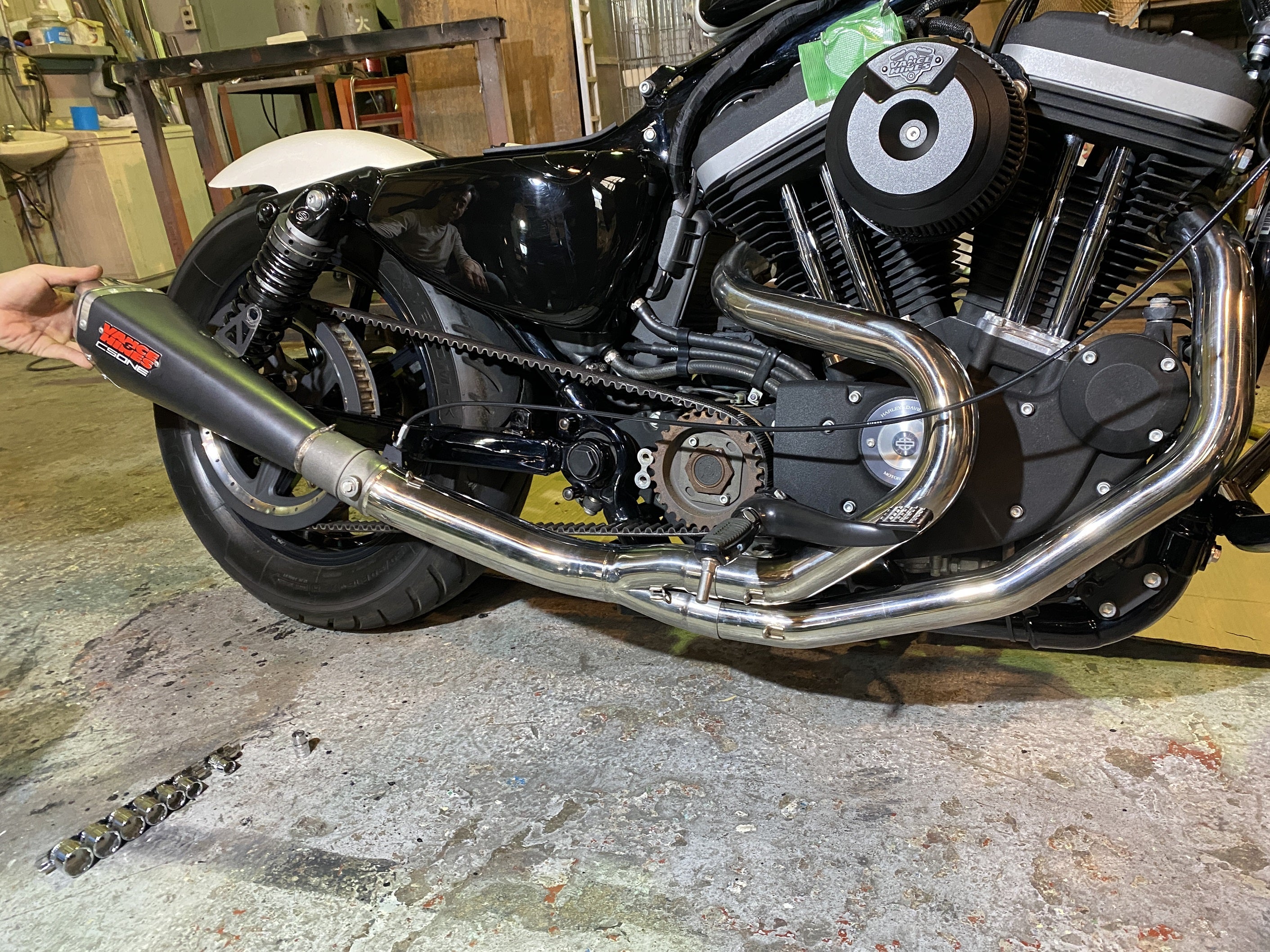 ブログ】ハーレーダビッドソン スポーツスターlx883n ワンオフマフラー