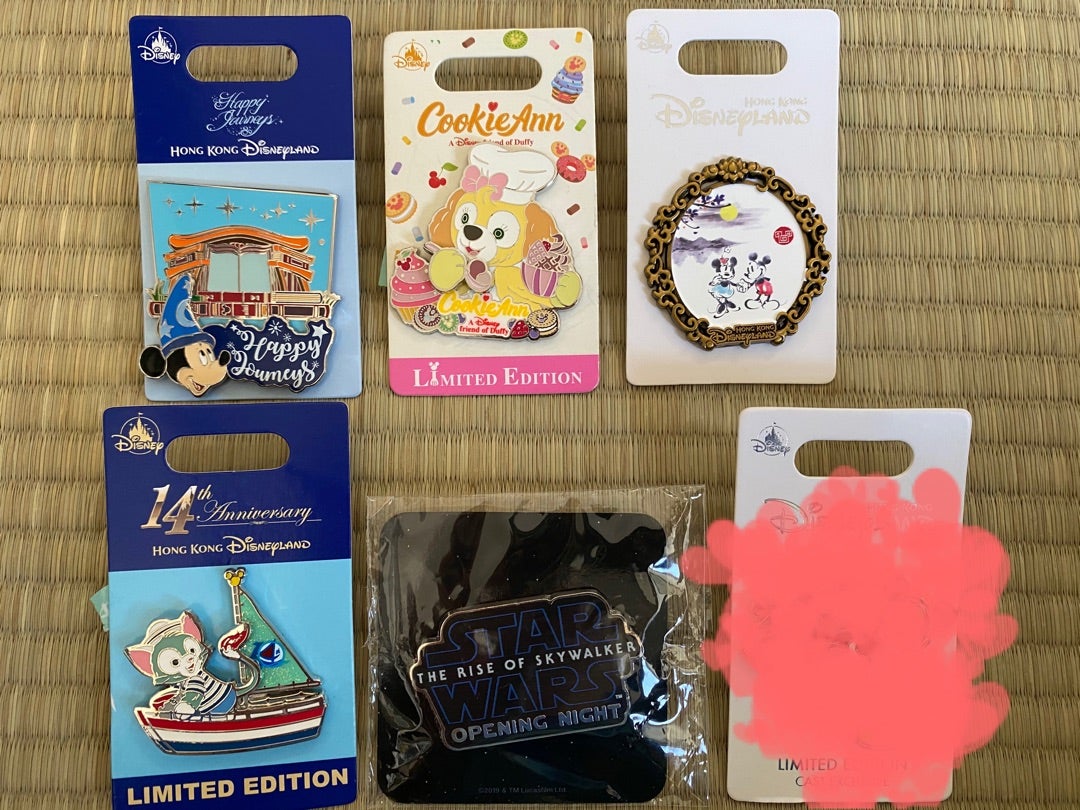HKDL】香港ディズニーのピンバッジを整理してみた！2019年版