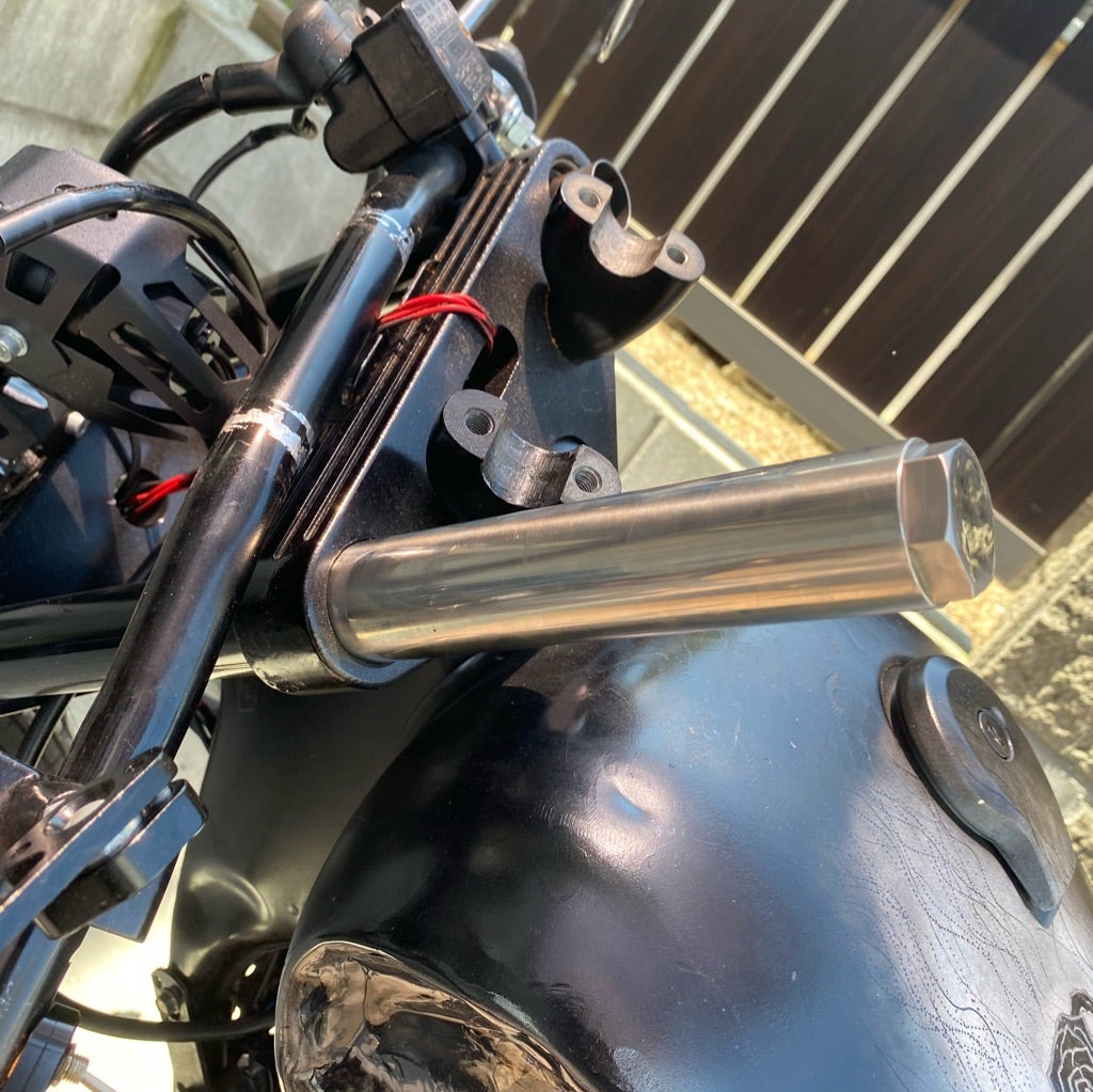 ビラーゴ フォーク延長 サイドスタンドも延長DIY | ミニマリストに憧れ