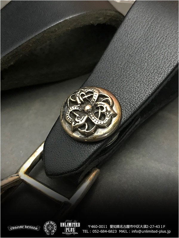クロムハーツ/CHROME HEARTS ベルトループ ブラックレザー 在庫あり