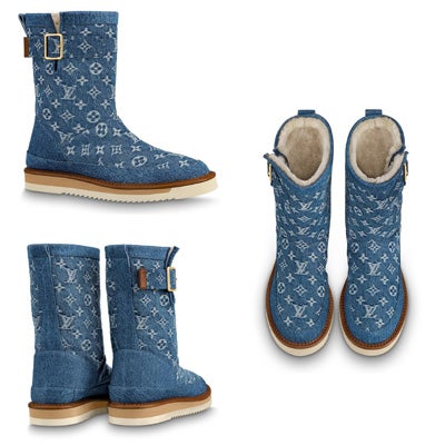 ルイ・ヴィトン「LV コージー・ライン ブーツ - モノグラム・デニム