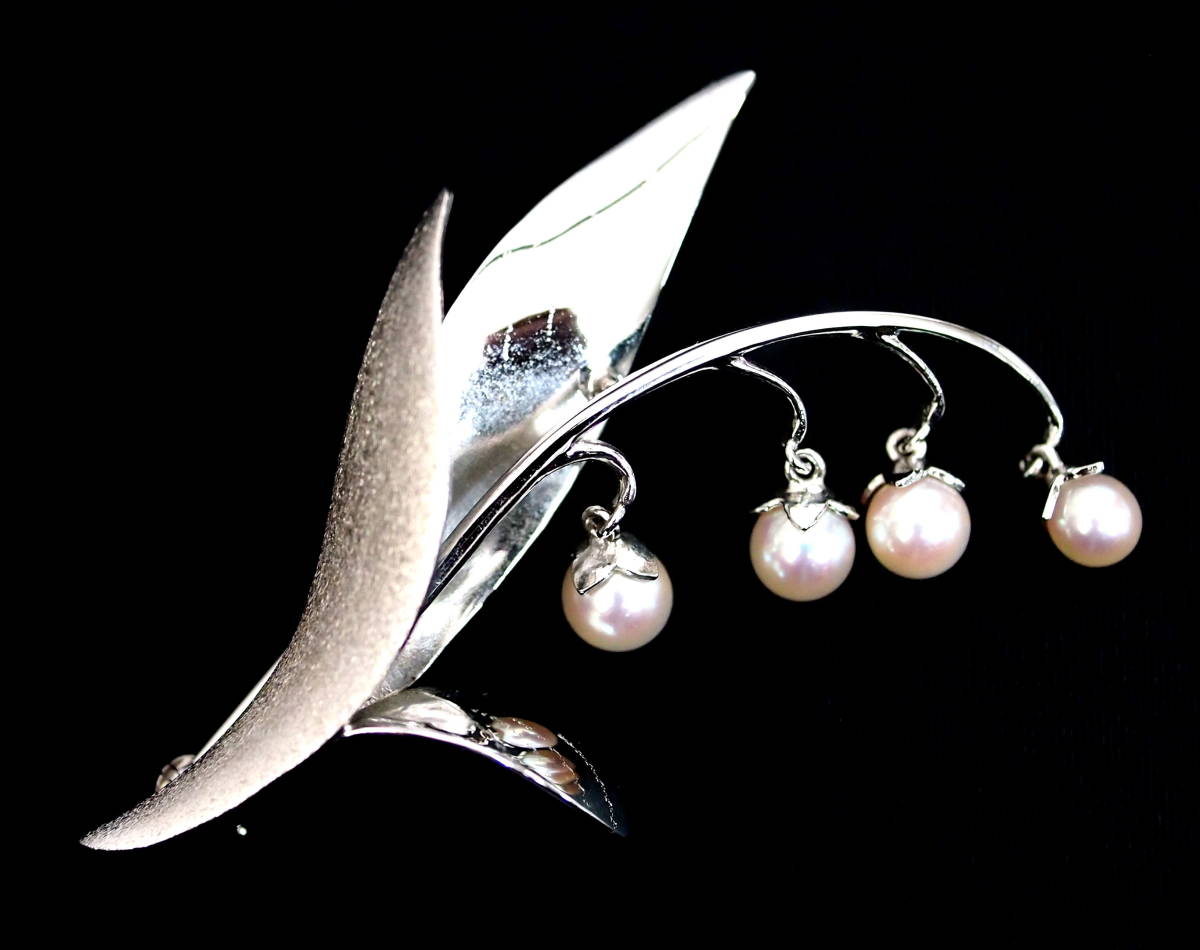 TASAKI ヴィンテージ 田崎 パール ブローチ すずらん | 【Kio Vintage】