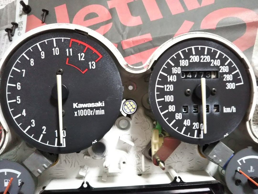 ZX-10メーター交換(メンテ) | kura360のブログ