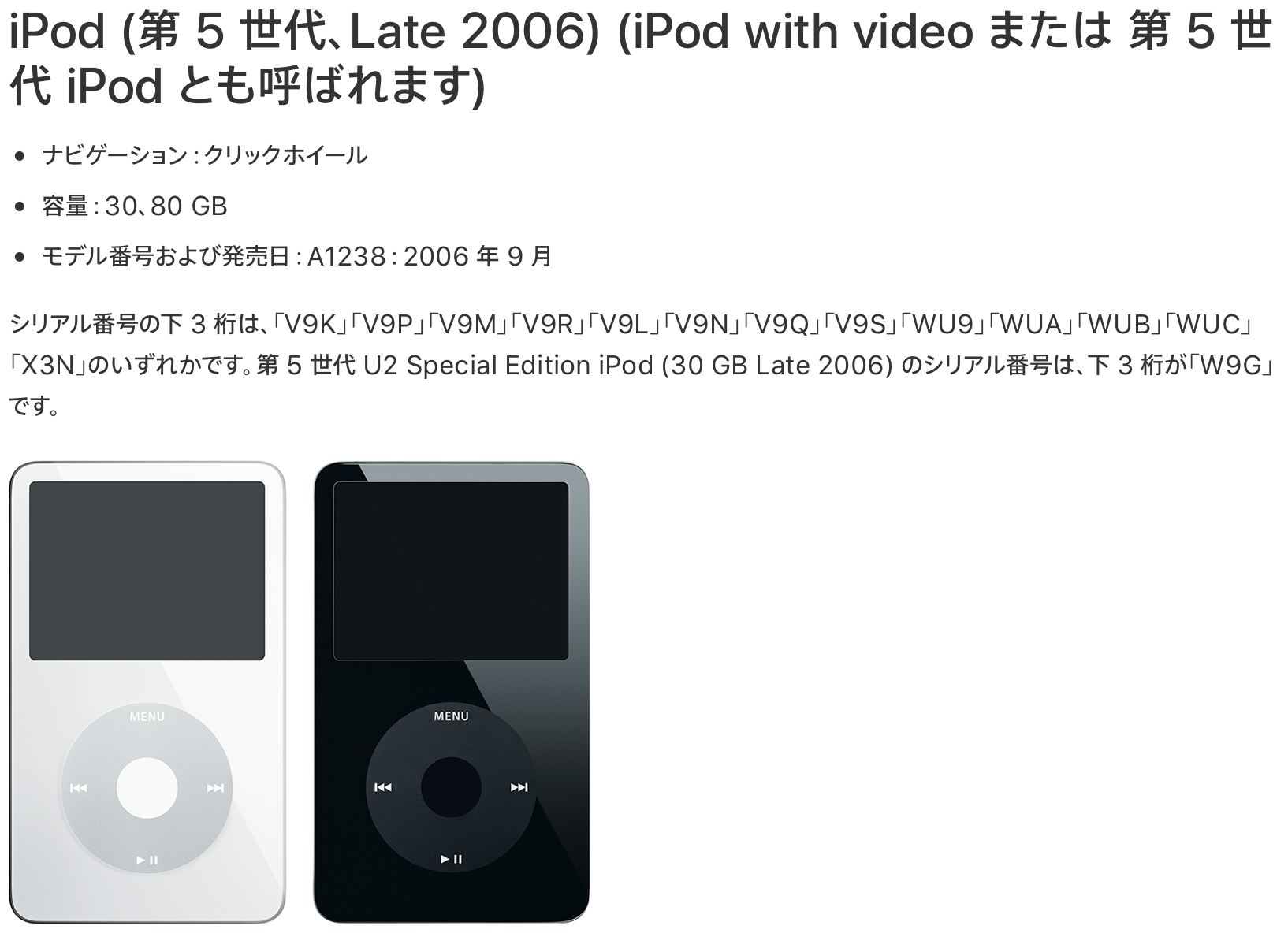 iPod Video（第5.5世代）のブラックをコンプリート！ | デカの日常