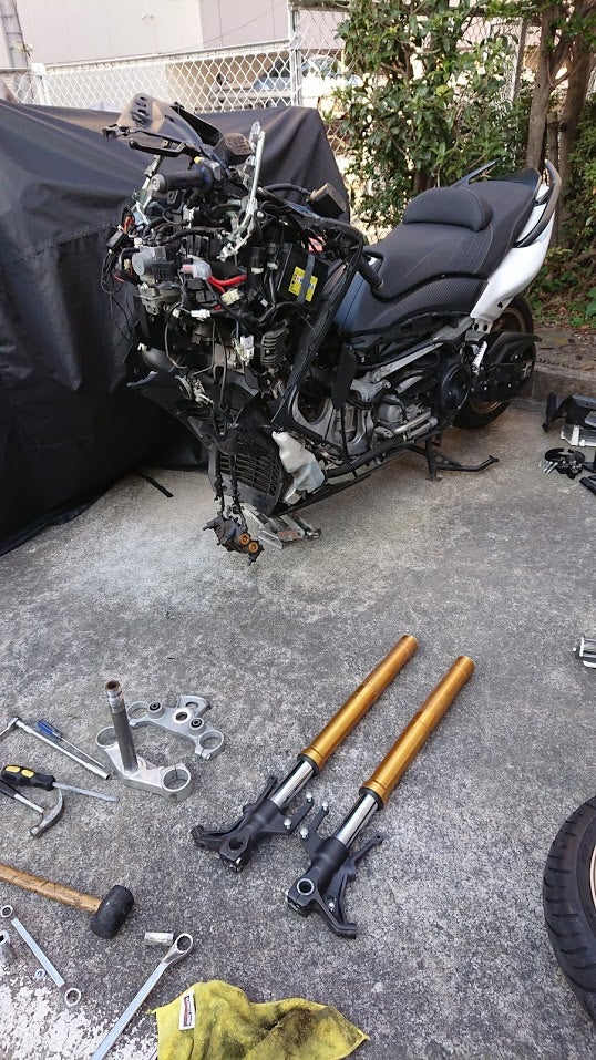 TMAX530のフロントフォークをオーバーホールしてみる | バイク好きとも