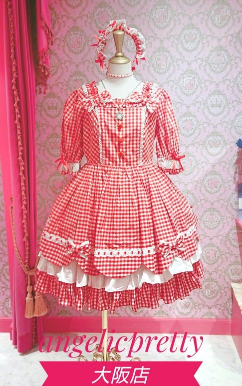 ♪Heart CafeワンピースSetでLovelyチェックコーデ♪ | ANGELIC PRETTY