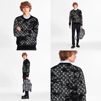 ルイ・ヴィトン「ディストレストモノグラムクルーネック」「2021春夏