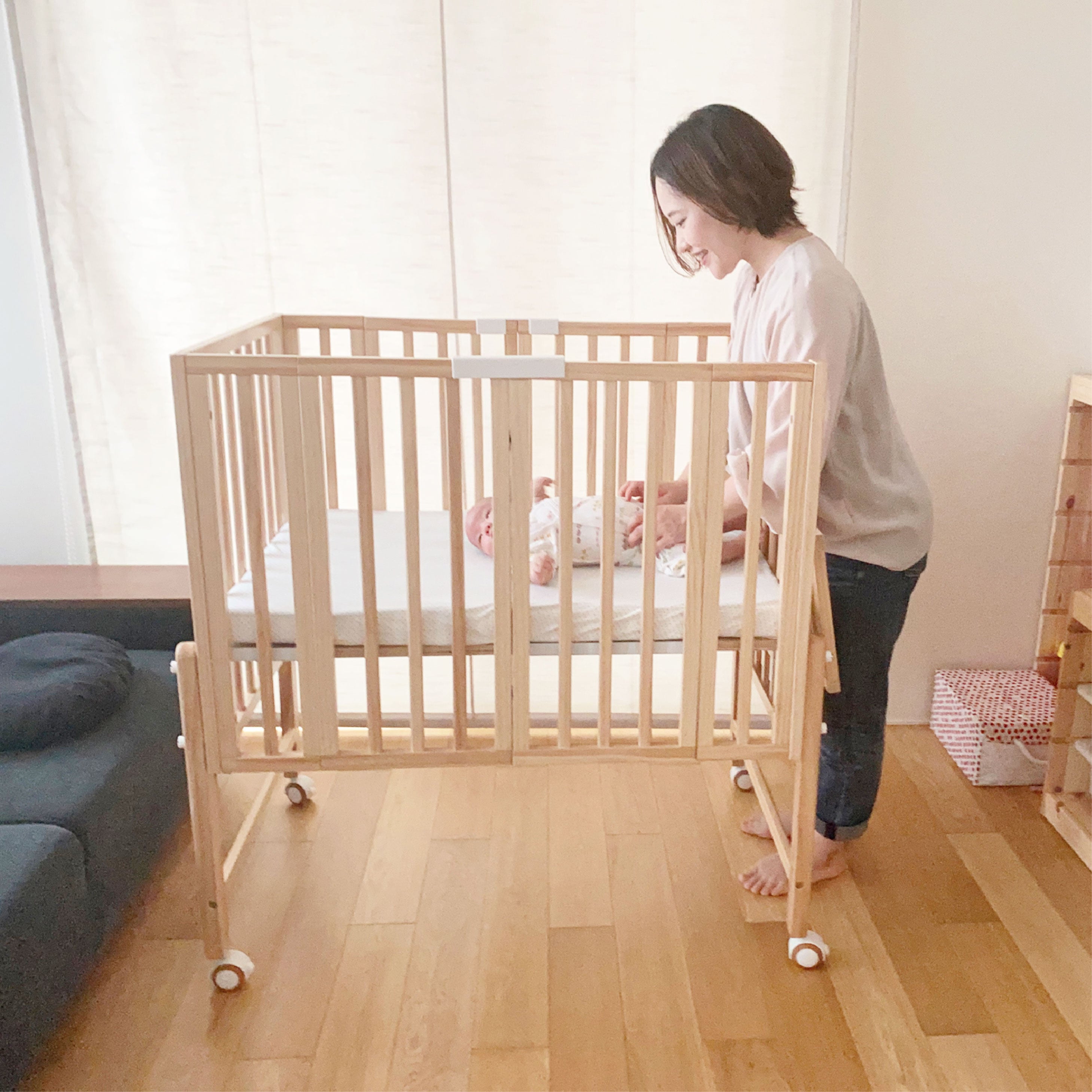 パタンⅡ折りたたみミニベビーベッド リアルレビュー〈後編