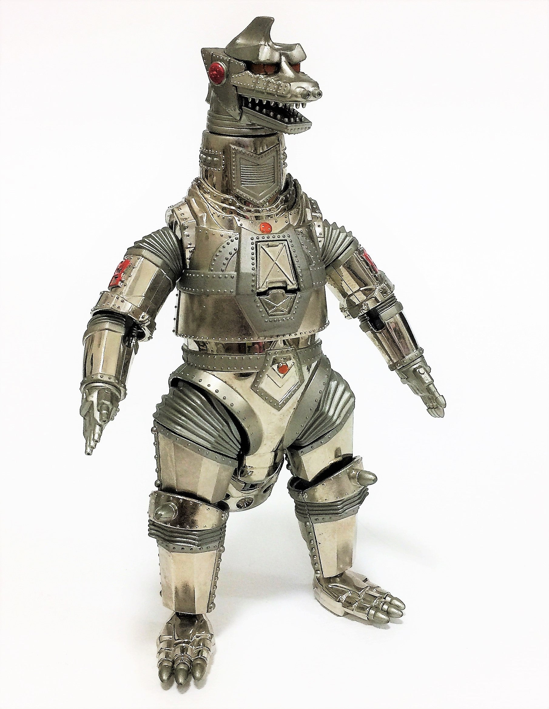 メカゴジラ1974（メッキバージョン）とメカゴジラ1975 超合金 バンダイ