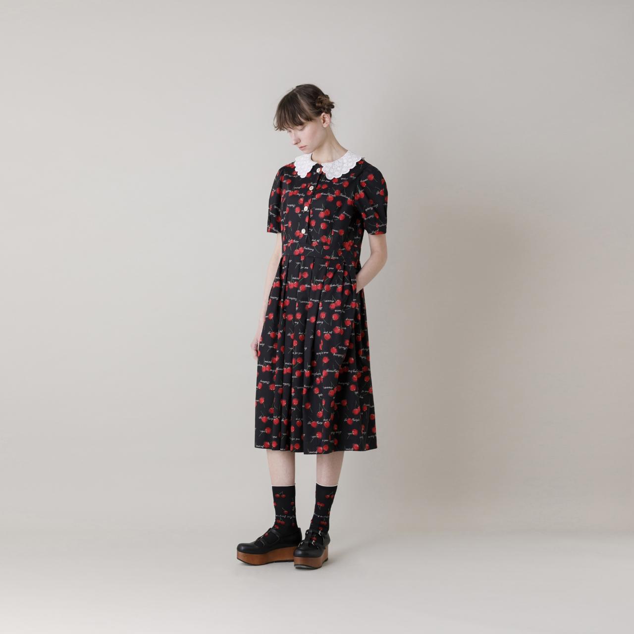 Jane Maple◇Skipping cherries レースカラードレス | BABY PINK MOON