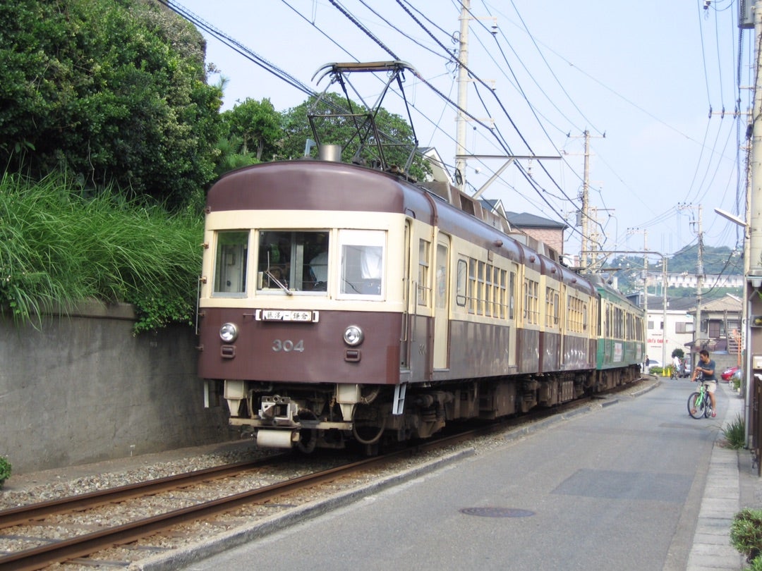 江ノ電300形 チョコ電 2005年 | 還暦オヤジの鉄道懐古