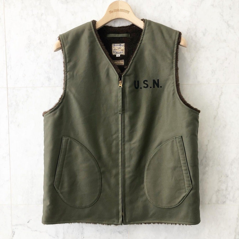 再入荷情報♪ THE REAL McCOY'S U.S.N. アルパカベスト | リアル