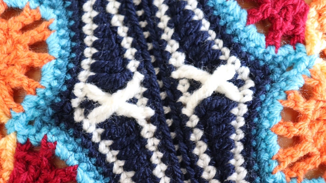 ペルシアンタイルブランケットのつなぎ方 その2 | 『さくらカフェ