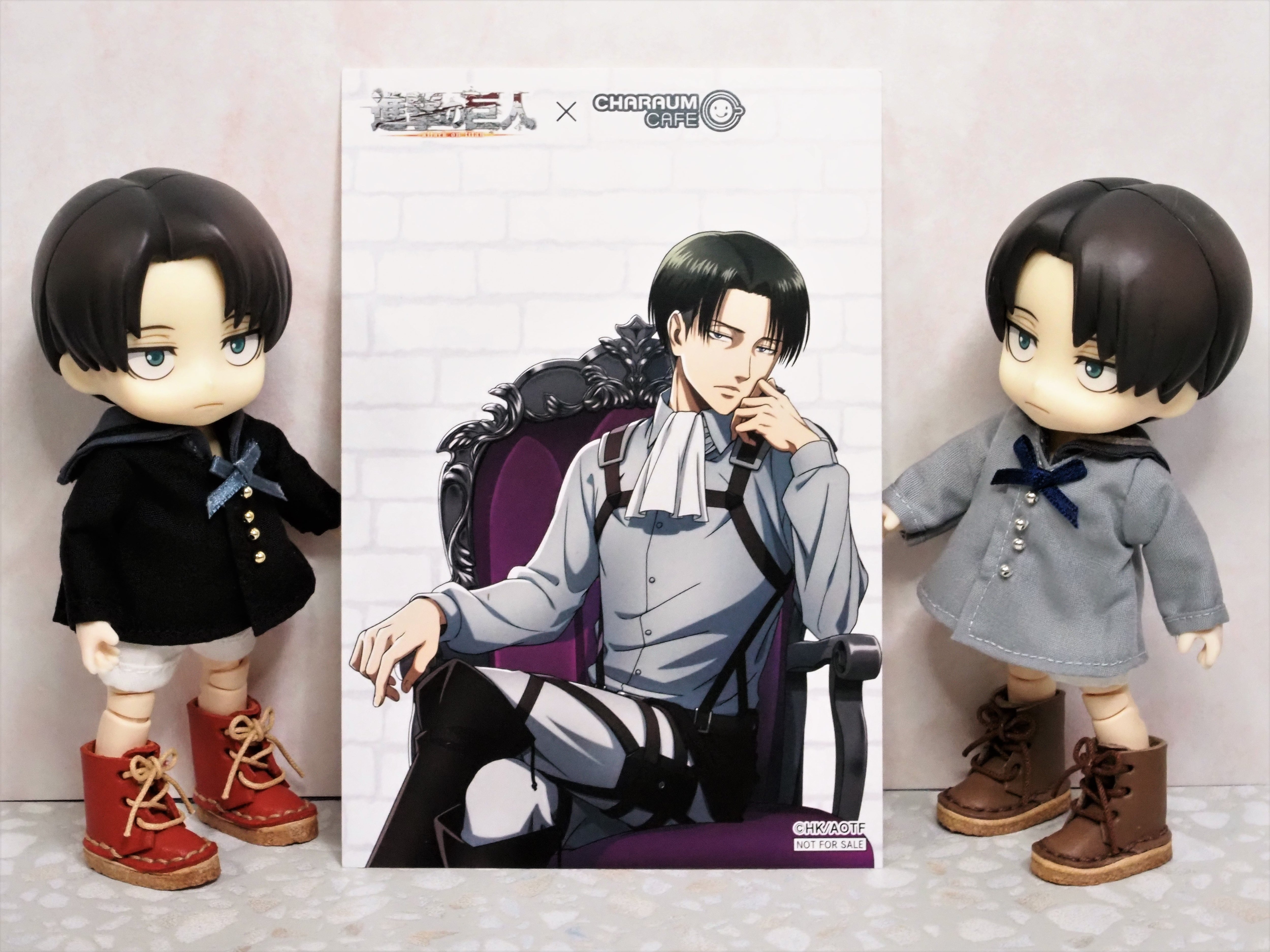 進撃の巨人 キャラウム コラボカフェ 受注生産 等身パネル リヴァイ