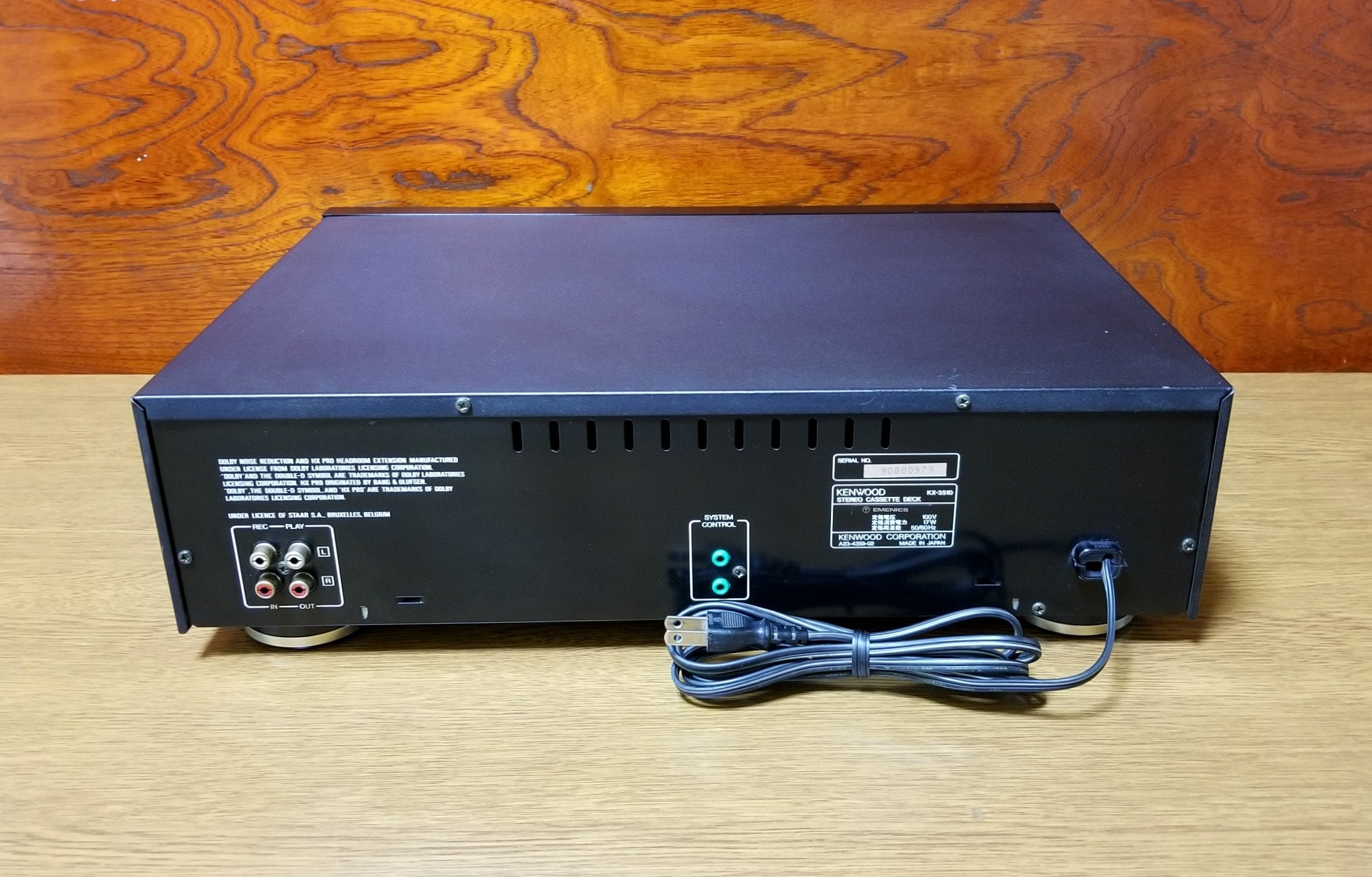 KENWOOD KX-3510 オートリバースカセットデッキ 録・再良好 動作保証