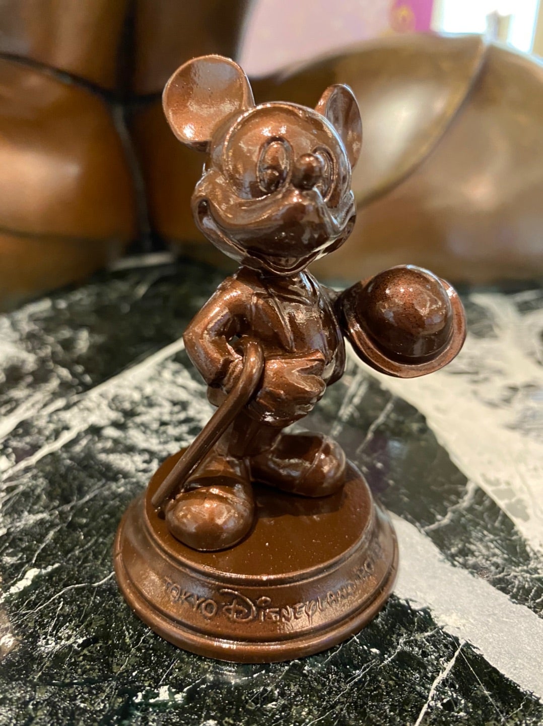 ジャンク品】非売品 第一生命 ミッキーマウス ブロンズ像 全長（約）44
