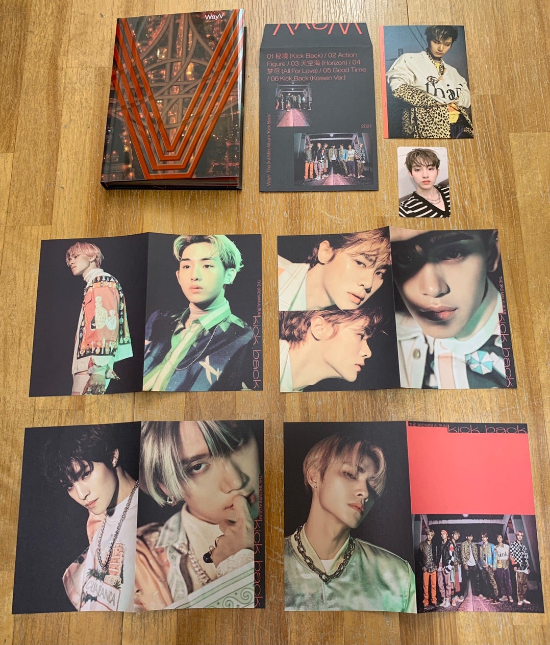 WayV 3rd Mini Album『Kick Back』2種類 unboxingとトレカ一覧