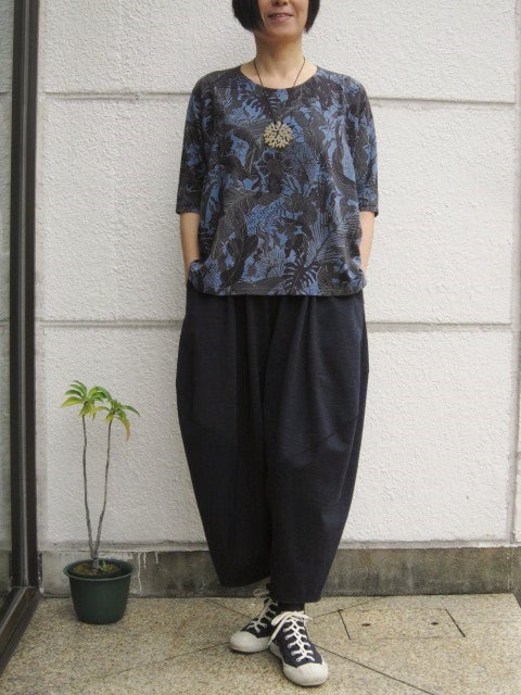 ババグーリ“コットンリネン度詰め天竺”バルーンパンツ | 長野ヨーガン