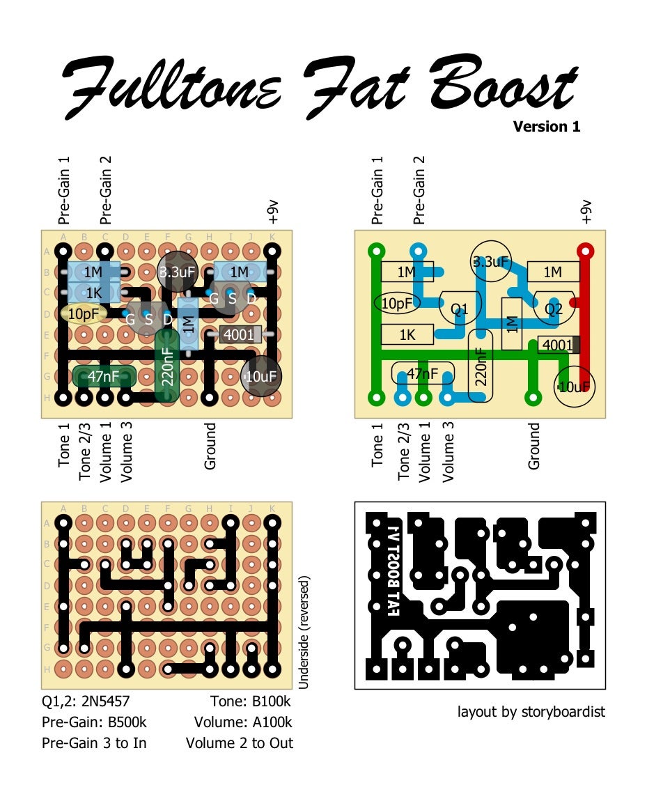 Fulltone Fat Boost 製作 #1 | ゲン・マクギネスのブログ
