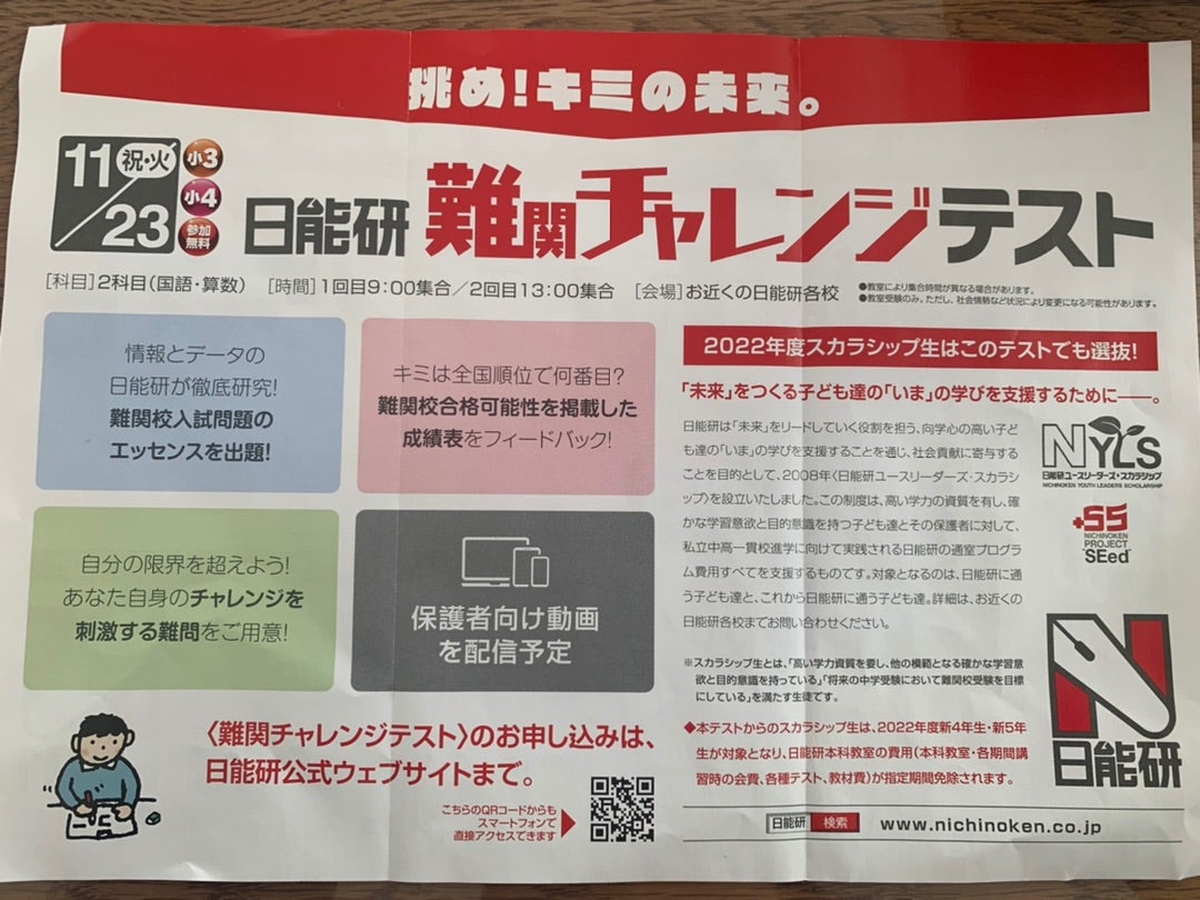 日能研難関チャレンジテスト | 息子と中学受験2025