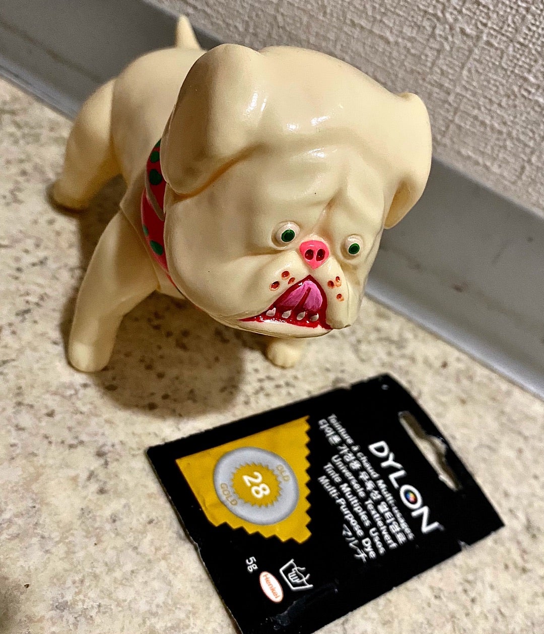 ダイロンのOLD GOLDでデハラユキノリ氏の「とさ犬太」を染めてみる