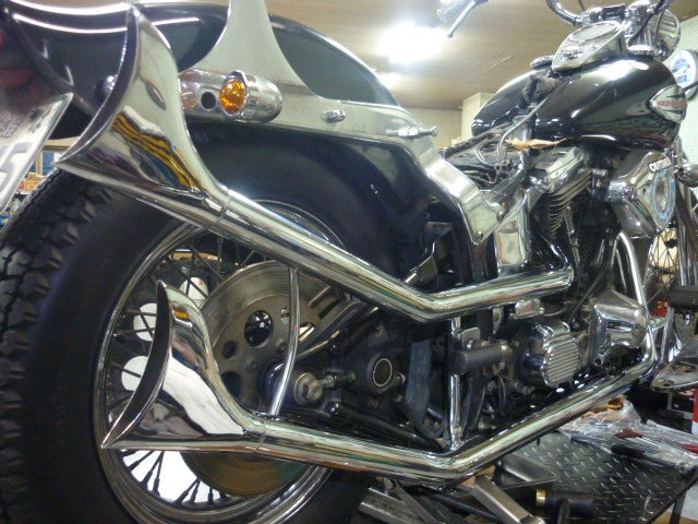 92 FXSTS アップスイープ フィッシュテールマフラー／ロータリー