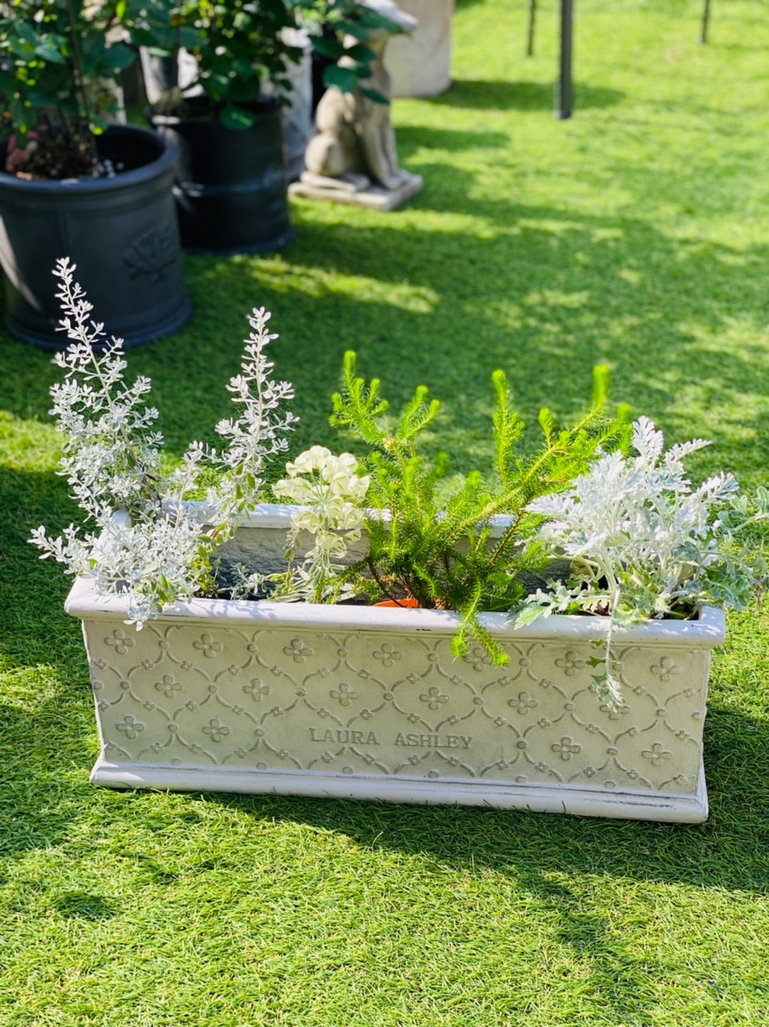 LAURA ASHLEY】鉢 アイボリー 約25cm【ガーデニング】 【公式通販】