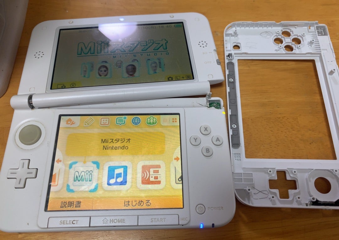ヒンジの割れた3dsLLを修理、メンテ、外装を変えてみた！ | ダディ