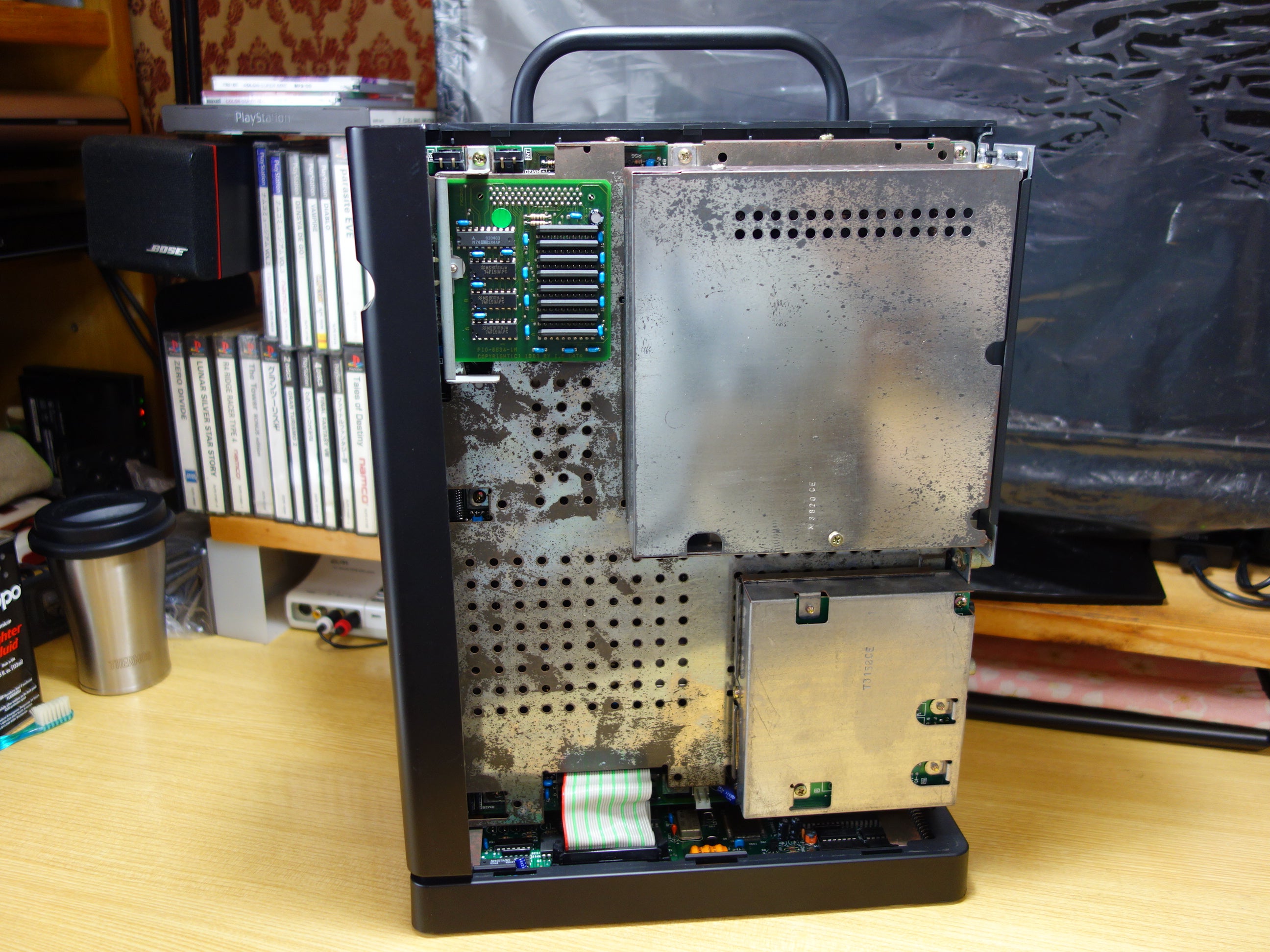 ジャンク】X68000 ACE 電源部コンデンサー交換(手元にある分だけ