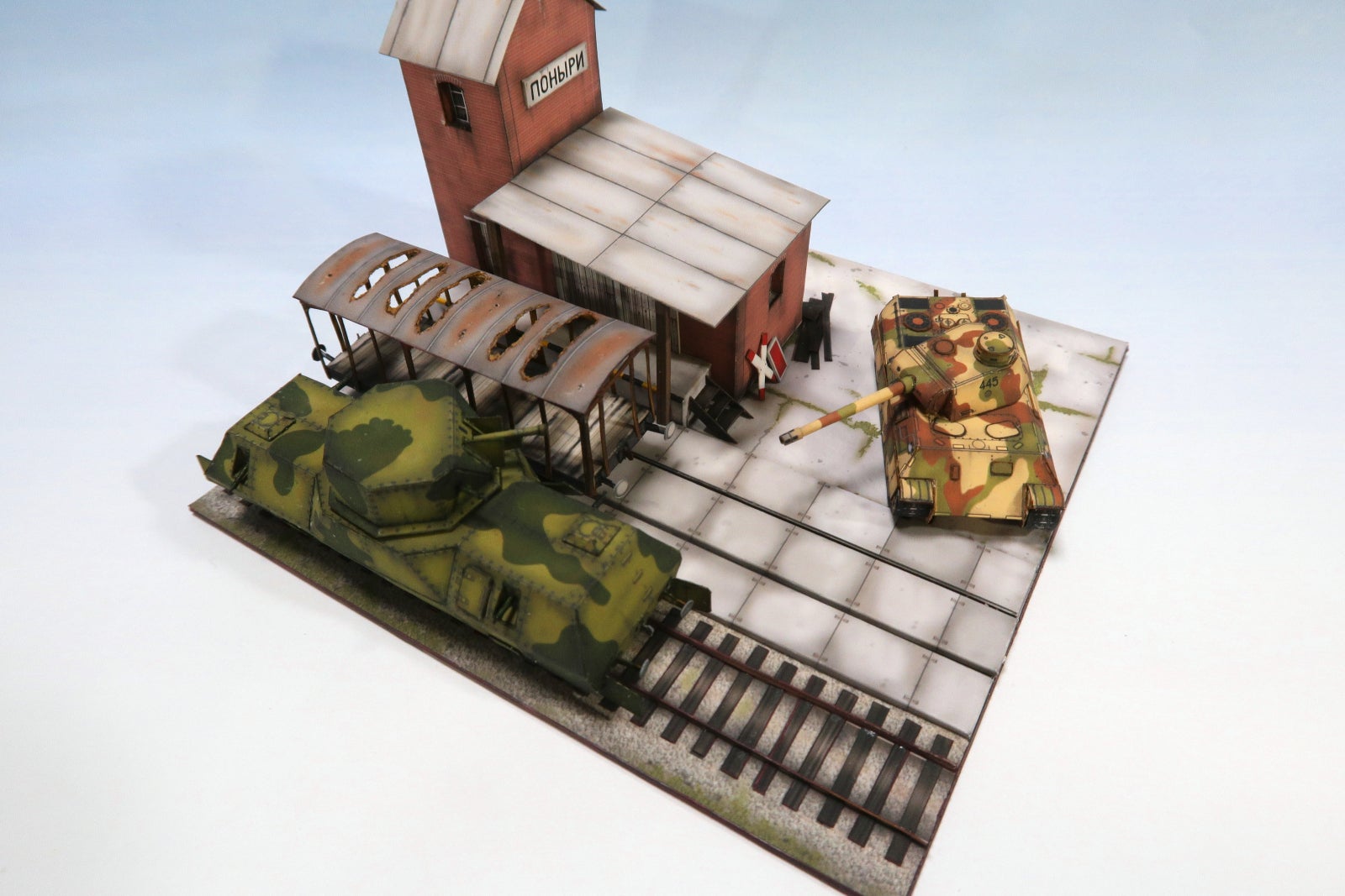 クルスクの戦い 1943 ジオラマセット (1:144) ペーパークラフト