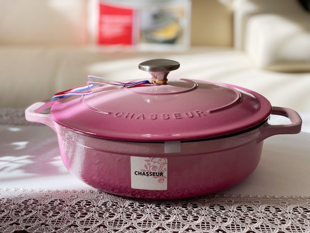 新品】CHASSEUR 両手鍋 24㎝ピンクシャスール