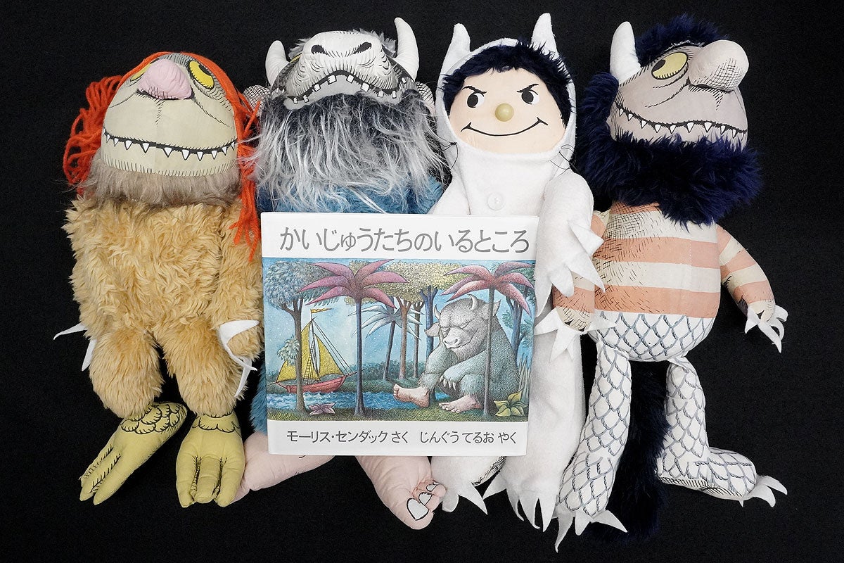 かいじゅうたちのいるところの大サイズのぬいぐるみ、2メーカー4点