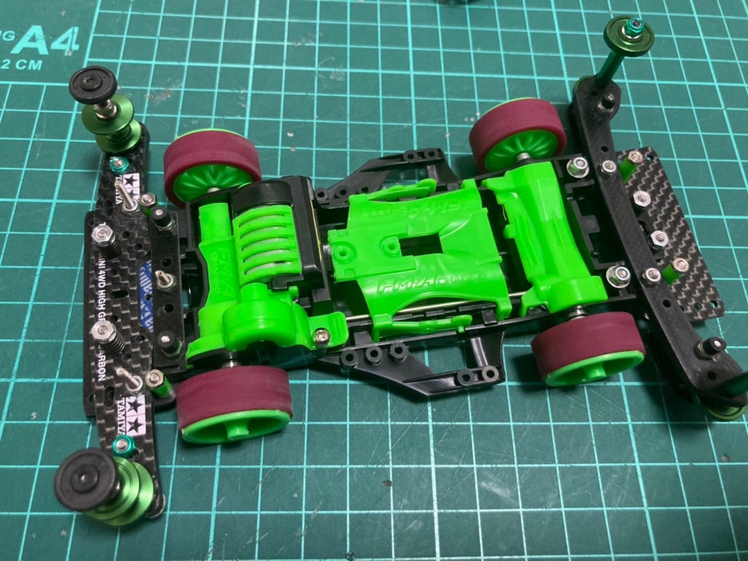 ミニ四駆】FM-Aシャーシのフロント提灯アーム | こいのぼりブログ