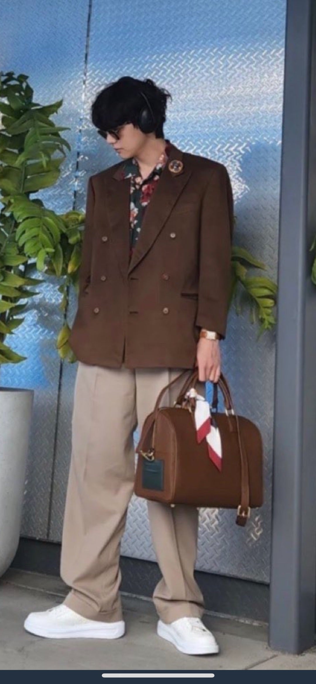 BTSテテ ボストンバッグ ブラウン BTS Artist Made Collection V