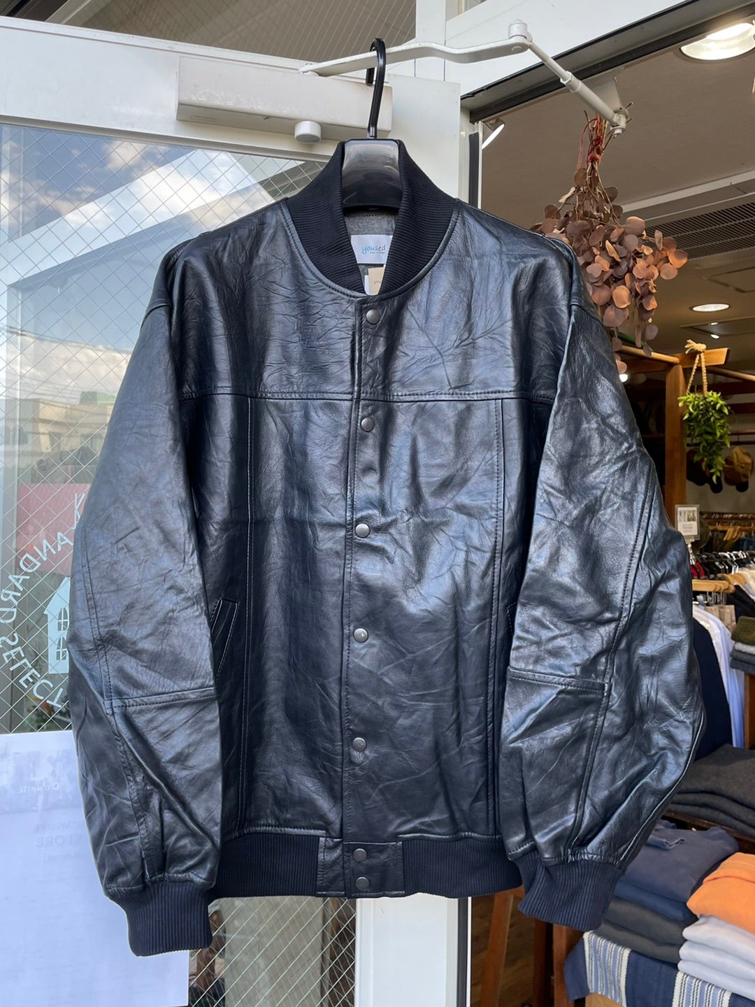 Leather stadium jumper by YOUSED. | 茨城県つくば市のセレクト