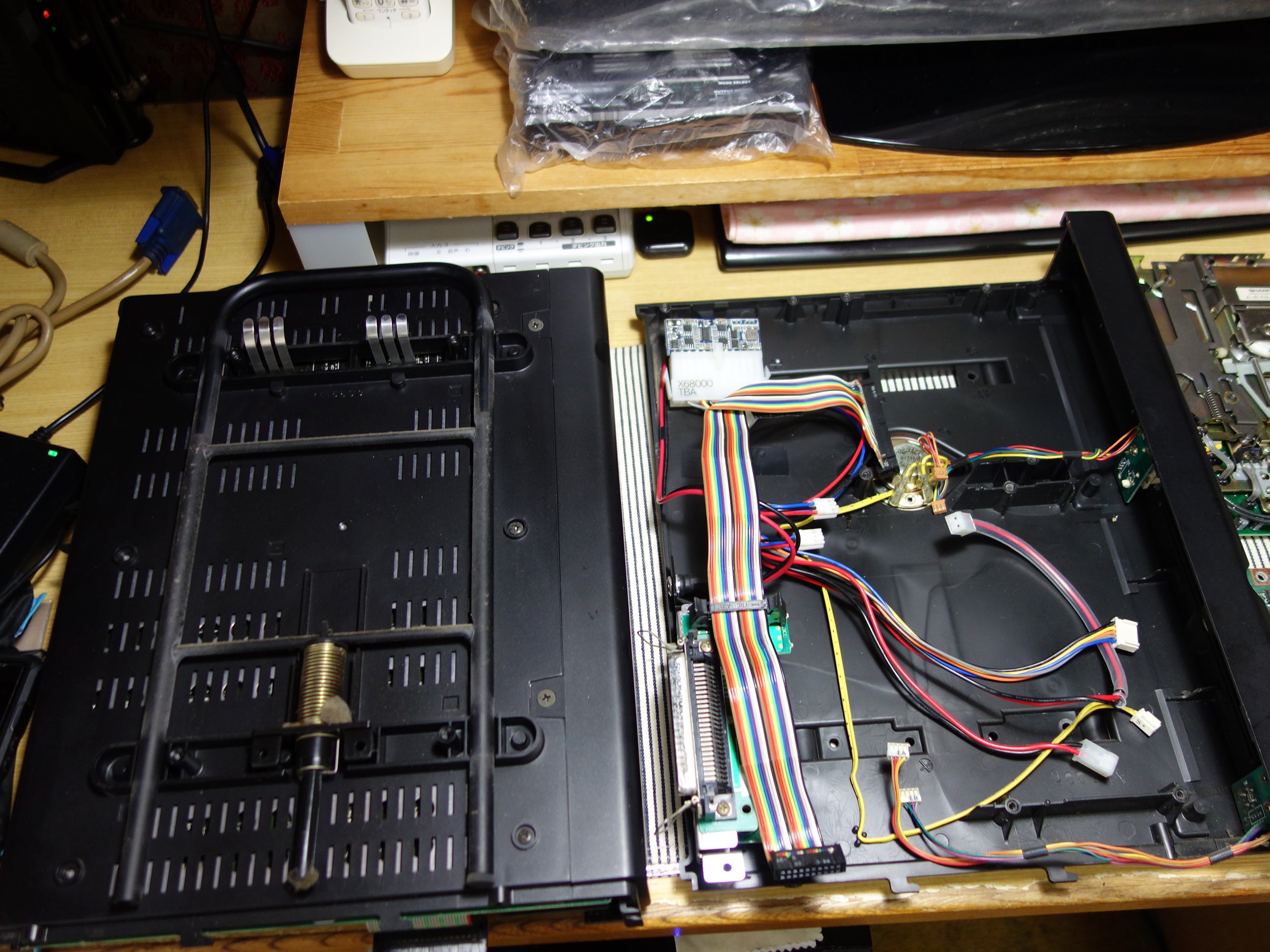 ジャンク】X68000 ACE HD マジックリン洗浄と動作確認【分解修理その2