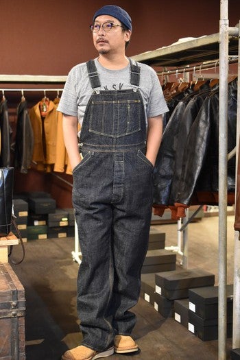 トロフィークロージング W Knee Carpenter Overall Dirt Denim