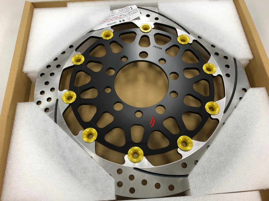 ZX-14R フロントブレーキディスク交換 | しんバイクのブログ